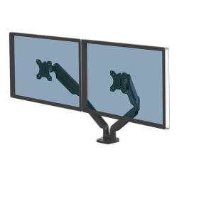 Fellowes Platinum Series Dual Monitor Arm - Monitor Mount for Two 8KG 32 Inch Screens - Adjustable Dual Monitor Desk Mount -