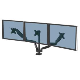 Fellowes Platinum Series Triple Monitor Arm - Monitor Mount for Three 7KG 27 Inch Screens - Adjustable Triple Monitor Desk
