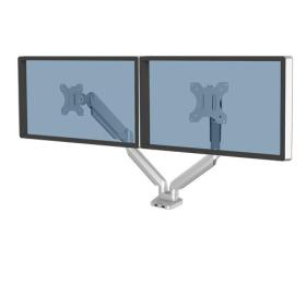 Fellowes Platinum Series Dual Monitor Arm - Monitor Mount for Two 8KG 32 Inch Screens - Adjustable Dual Monitor Desk Mount -