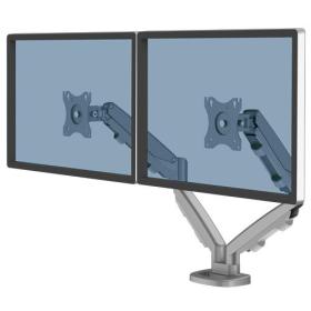 Fellowes Eppa Dual Monitor Arm - Monitor Mount for 8KG 40 inch Screens - Ergonomic Adjustable Monitor Arm Desk Mount - Tilt 90°