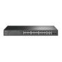 TP-Link T1500-28PCT Gestito L2 Fast Ethernet (10 100) Supporto Power over Ethernet (PoE) 1U Nero