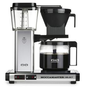 Moccamaster KBG Select Polished Silver Entièrement automatique Machine à café filtre 1,25 L