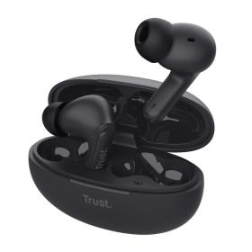 Trust Yavi Casque True Wireless Stereo (TWS) Ecouteurs Appels Musique USB Type-C Bluetooth Noir