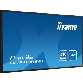 iiyama LE4341UHS-B1 visualizzatore di messaggi Pannello piatto per segnaletica digitale 108 cm (42.5") LCD 350 cd/m² 4K Ultra