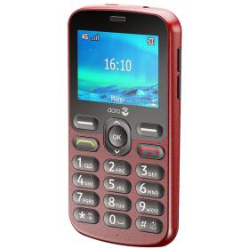 ▷ Doro 1880 113,7 g Rouge Téléphone d'entrée de gamme | Trippodo