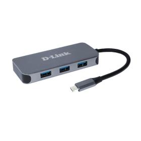 D-Link DUB-2335 laptop-dockingstation & portreplikator Kabelgebunden USB Typ-C Grau