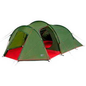 High Peak Goshawk 4 Green, Red Dome Igloo tent