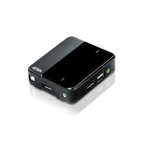 ATEN 2-Port USB DisplayPort Audio KVM Switch (4K unterstützt und Kabel enthalten)