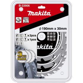 Makita B-33906 hoja de sierra circular 19 cm 3 pieza(s)