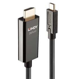 Lindy 43317 Videokabel-Adapter 10 m USB Typ-C HDMI Typ A (Standard) Schwarz
