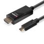 ▷ Lindy 43317 câble vidéo et adaptateur 10 m USB Type-C HDMI Type A (Standard) Noir | Trippodo