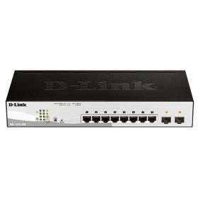 D-Link DGS-1210-08P Gestionado L2 Gigabit Ethernet (10 100 1000) Energía sobre Ethernet (PoE) Negro