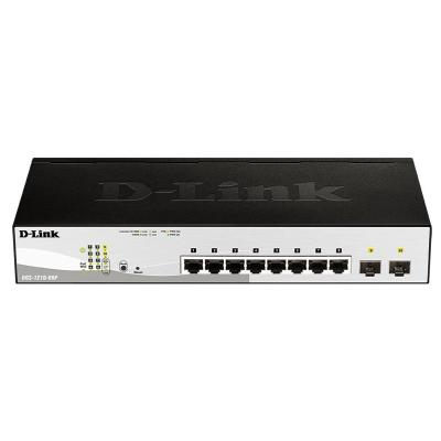 D-Link DGS-1210-08P Gestito L2 Gigabit Ethernet (10 100 1000) Supporto Power over Ethernet (PoE) Nero