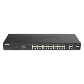 D-Link DGS-1100-26MPV2 E Netzwerk-Switch Managed L2 Gigabit Ethernet (10 100 1000) Power over Ethernet (PoE) Schwarz