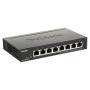 D-Link DGS-1100-08PV2 Gestito L2/L3 Gigabit Ethernet (10/100/1000) Supporto Power over Ethernet (PoE) Nero