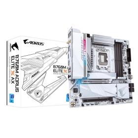 Gigabyte B760M AORUS ELITE X AX Motherboard - Supports Intel Core 14th Gen CPUs, 14+1+1 phases VRM, up to 8266MHz DDR5 (OC),