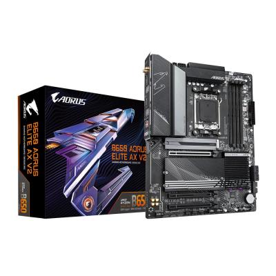 Gigabyte B650 AORUS ELITE AX V2 Motherboard - Supports AMD AM5 CPUs, 12+2+2 Phases Digital VRM, up to 8000MHz DDR5 (OC), 1xPCIe