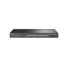 TP-Link JetStream TL-SG3428X-UPS commutateur réseau Géré L2+ L3 Gigabit Ethernet (10 100 1000) 1U Noir