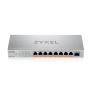 ▷ Zyxel XMG-108HP Non-géré 2.5G Ethernet (100/1000/2500) Connexion Ethernet, supportant l'alimentation via ce port (PoE) | Tripp