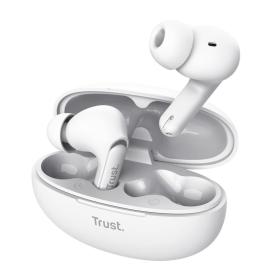 Trust Yavi Casque True Wireless Stereo (TWS) Ecouteurs Appels Musique USB Type-C Bluetooth Blanc