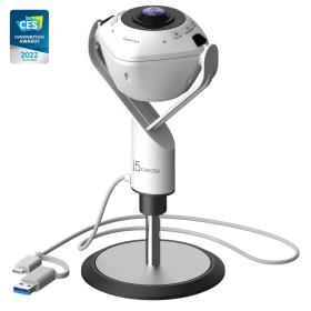 j5create JVU368-N Webcam 360° pilotée par IA avec haut-parleur
