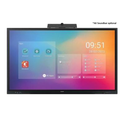 Sharp PN-LC752 Digital Signage Flachbildschirm 190,5 cm (75") LCD WLAN 450 cd m² 4K Ultra HD Schwarz Touchscreen Eingebauter