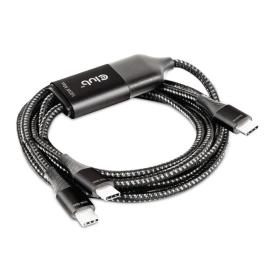 CLUB3D USB Type-C, Y charging cable to 2x USB Type-C max. 100W, 1.83m 6ft M M
