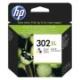 ▷ HP 302XL Cartouche d’encre trois couleurs grande capacité authentique | Trippodo