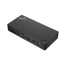 Lenovo 40AY0090EU laptop-dockingstation & portreplikator Kabelgebunden USB 3.2 Gen 1 (3.1 Gen 1) Type-C Schwarz