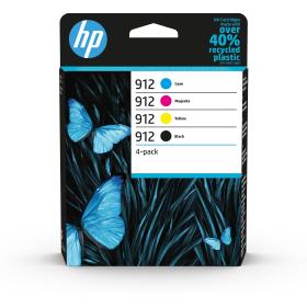 HP Confezione da 4 cartucce di inchiostro nero, ciano, magenta, giallo originali 912