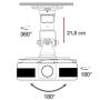 ▷ Techly Universal Ceiling Bracket for Projector, White ICA-PM 100WH | Trippodo