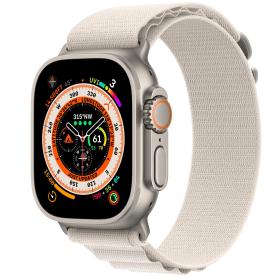 Apple Watch Ultra OLED 49 mm Digital 410 x 502 pixels Touchscreen 4G Titanium Wi-Fi GPS (satellite)