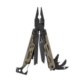 Leatherman SIGNAL Multi-Tool-Zange Taschengröße 19 Werkzeug Schwarz, Bräune