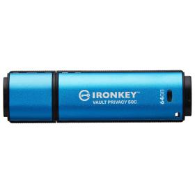 Kingston Technology IronKey 64 Go USB-C Vault Privacy 50C chiffrée AES-256, FIPS 197