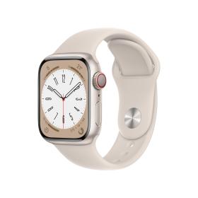 Apple Watch Series 8 OLED 41 mm Numérique 352 x 430 pixels Écran tactile 4G Beige Wifi GPS (satellite)