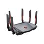MSI RADIX AXE6600 WIFI 6E TRI-BAND router inalámbrico Gigabit Ethernet Doble banda (2,4 GHz   5 GHz) Negro, Rojo