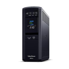 CyberPower CP1600EPFCLCD Line-Interactive USV 1600VA 1000W Reine Sinuswelle, AVR, LCD, USB (HID), DB9, RJ45 Lan Protection,