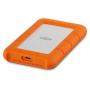 LaCie Rugged USB-C disco rigido esterno 1 TB Arancione, Argento