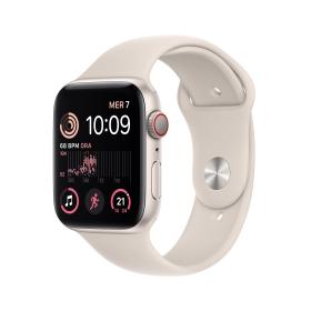 Apple Watch SE OLED 44 mm Numérique 368 x 448 pixels Écran tactile 4G Beige Wifi GPS (satellite)