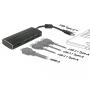 DeLOCK 63931 laptop dock port replicator USB 3.2 Gen 1 (3.1 Gen 1) Type-C Black