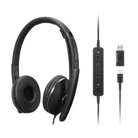 Lenovo 4XD1M45627 headphones headset Wired Head-band USB Type-C Black