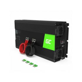 Green Cell INV21 adaptador e inversor de corriente Auto 6000 W Negro