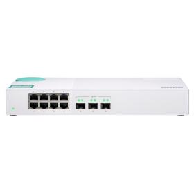 QNAP QSW-308S Netzwerk-Switch Unmanaged Gigabit Ethernet (10 100 1000) Weiß