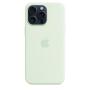 Apple iPhone 15 Pro Max Silikon Case mit MagSafe – Blassmint