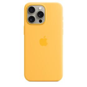 Apple Funda de silicona con MagSafe para el iPhone 15 Pro Max - Amarillo solar