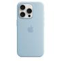 Apple iPhone 15 Pro Silikon Case mit MagSafe – Hellblau