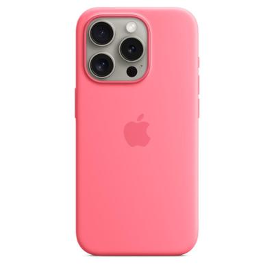 Apple Coque en silicone avec MagSafe pour iPhone 15 Pro - Rose