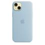 Apple Coque en silicone avec MagSafe pour iPhone 15 Plus - Bleu clair