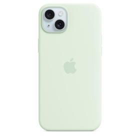 Apple Coque en silicone avec MagSafe pour iPhone 15 Plus - Menthe douce