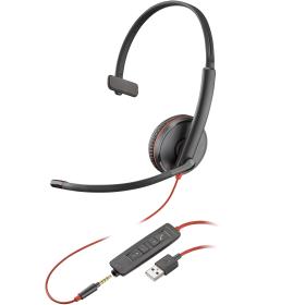 POLY Micro-casque monaural USB-A Blackwire 3215 (lot)